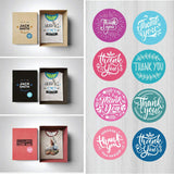 Thank You stickers /8 designs packaging stickers /modern business stickers/ gift wrapping stickers 1 inch 500pc