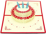 Birthday cake  in Pop up card