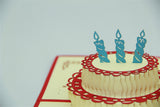 Birthday cake  in Pop up card