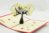 cherry blossom in pop up card