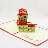 Birthday gift boxes in POP UP CARD wedding invitation card birthday invitation card