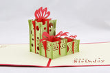 Birthday gift boxes in POP UP CARD wedding invitation card birthday invitation card