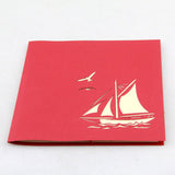 Sail boat in POP UP card