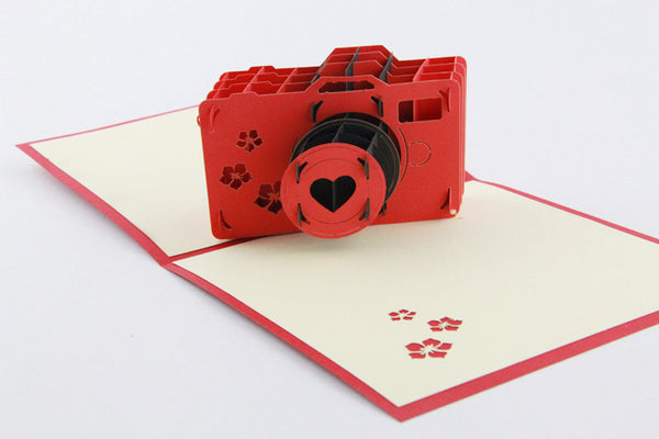 Vintage lomo camera in POP UP CARD