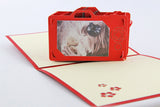 Vintage lomo camera in POP UP CARD