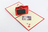 Vintage lomo camera in POP UP CARD