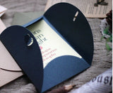 Set 25 Handmade wedding envelopes.Six colors. Heart bottom.Heavyweight paper