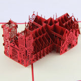 3D Westminster Abbey in London Pop up card gift