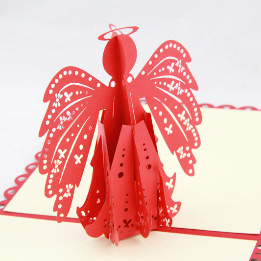 Angel wings  pop up card -greeting card