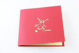 Windmill pop up card 3d origami greeting