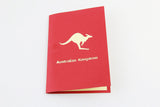 Kangaroo Australia pop up card/birthday card/ thank you card/ greeting card/Sourvior