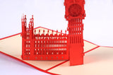 Big ben pop up card/ 3d card/ London card