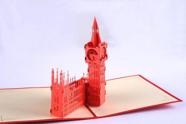 Big ben pop up card/ 3d card/ London card