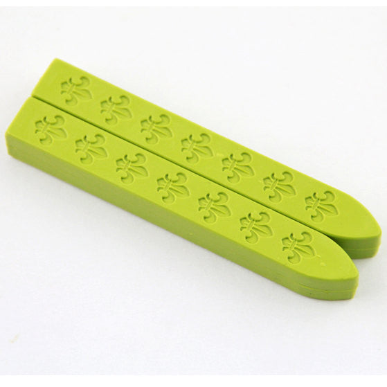 2 pcs Pastel Green Sealing Wax sticks for Wax Seal Stamp