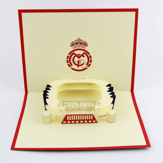 Real Madrid Stadium    pop up card/ 3d  card/Real Madrid souvenir