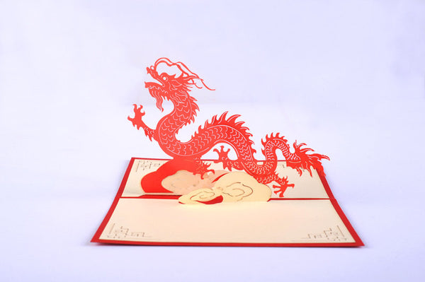 Dragon creaure  pop up card/ 3d card/ greeting card