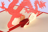 Dragon creaure  pop up card/ 3d card/ greeting card