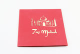 Indian Taj Mahal  pop up card -greeting card 3d laser cut souvenir card