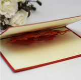 Lover kissing - pop up card- 3D handmade cards love hearts card