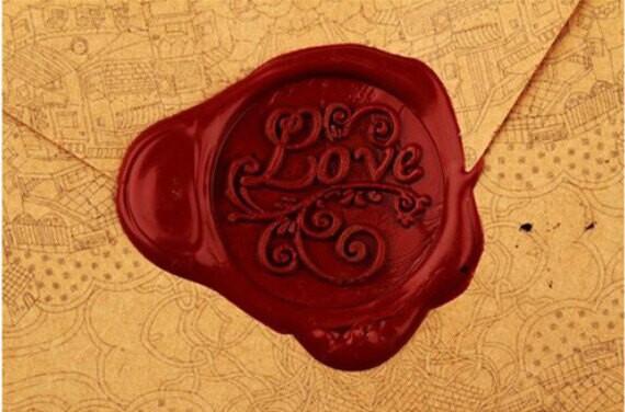 Love- wax seal stamp  Dripping Wax Seal Stamp
