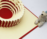 Colosseum in Rome POP UP card Handmade 3d card laser cut
