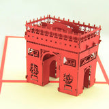Arch of triumph pop up card 3d card Paris card gift card