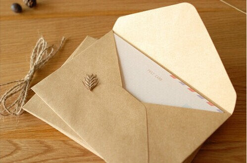 6 colors Gold Foil Bordered Envelope/ envelope for wedding /envelopes –  DokkiDesign