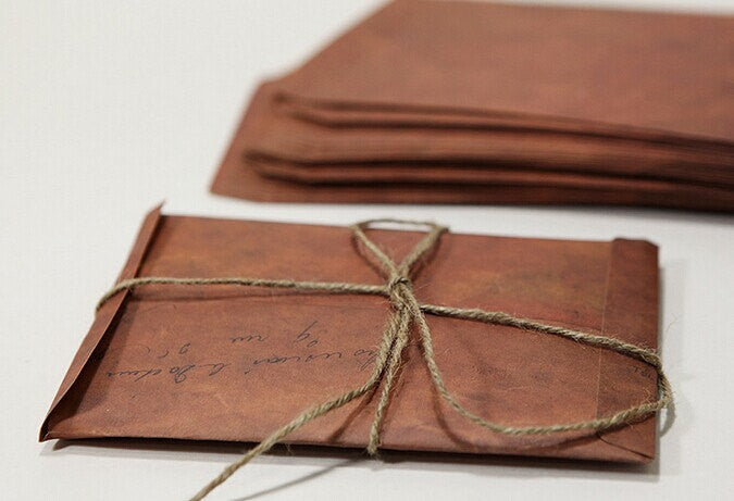 Set of vintage Envelopes // 4x6 Brown Envelopes // 5x7 Invitation