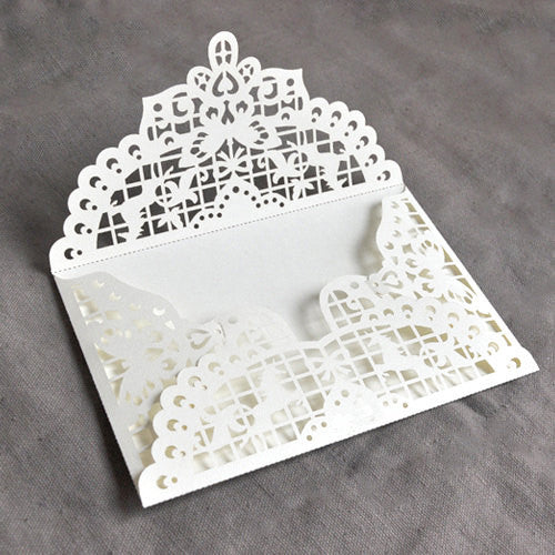 Set of vintage lace Envelopes // laser cut envelop// wedding Invitation Envelopes / wedding invitation/Vintage Paper Doily Envelopes