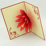 Lotus flower pop up card/3D card/ handmade  greeting cards