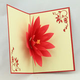 Lotus flower pop up card/3D card/ handmade  greeting cards