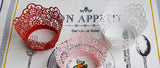 Pack of  laser cut love cat  cake cupcake wrappers for wedding party tea party cupcake decoration Grape vine wedding/ Manor wedding