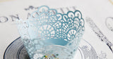 Pack of  laser cut love cat  cake cupcake wrappers for wedding party tea party cupcake decoration Grape vine wedding/ Manor wedding