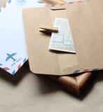 Airmail envelopes/wedding invitation envelopes/retro envelopes/brown envelope