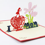 Mothers Day pop up card greeting cards for mom/ gift for mum