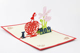 Mothers Day pop up card greeting cards for mom/ gift for mum