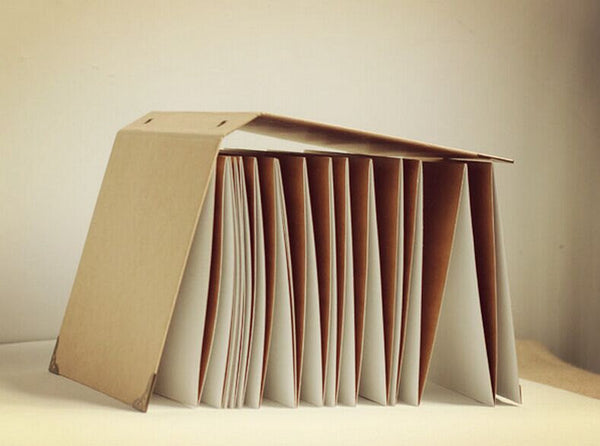 A4 Accordion album // Kraft Scrapbook Album // Wedding Album // Wedding Guest Book/ PA010