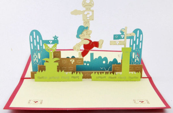 Super  Mario pop up card 3d cards