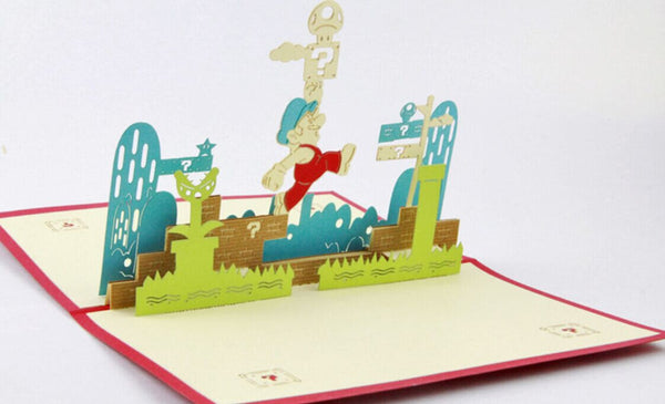 Super  Mario pop up card 3d cards