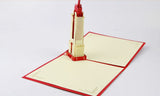 3D Empire State Building  in NewYork Pop up card gift card wedding invitation card birthday invitation card