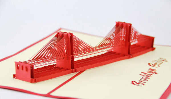 Brooklyn Bridge pop up card/ 3d New York souvenir cards