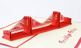 Brooklyn Bridge pop up card/ 3d New York souvenir cards