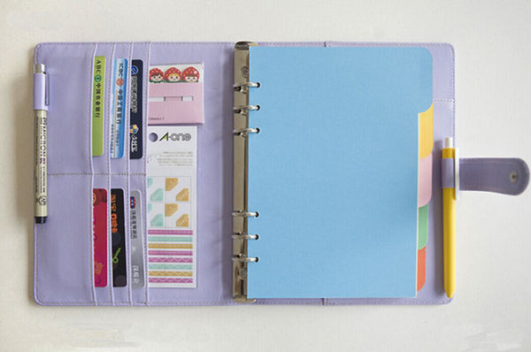 Macaroon Peach Journal Planner Refillable planner/ A5A6 size/NB016