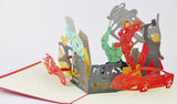 Avengers pop up card/ Avengers card/handmade greeting card in super hero