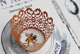 Pack of  lace laser cut cupcake wrappers for wedding party tea party cupcake decoration cake wrapper