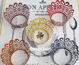 Pack of  lace laser cut cupcake wrappers for wedding party tea party cupcake decoration cake wrapper