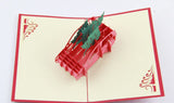 Christmas Tree happy holiday card 3d pop up card