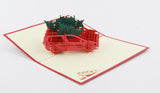 Christmas Tree happy holiday card 3d pop up card