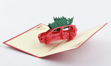 Christmas Tree happy holiday card 3d pop up card