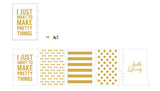 Gold set dividers/A5 index/ A6 planner dividers/Dashboard/AC013